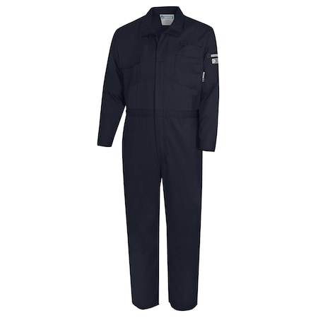 Oberon FR/Arc-Rated 7.5 oz  88/12 Safety Coveralls, Navy, XL ZFE109-XL